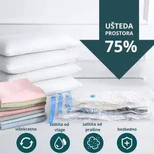 Vakuum kese za odeću 75% uštede